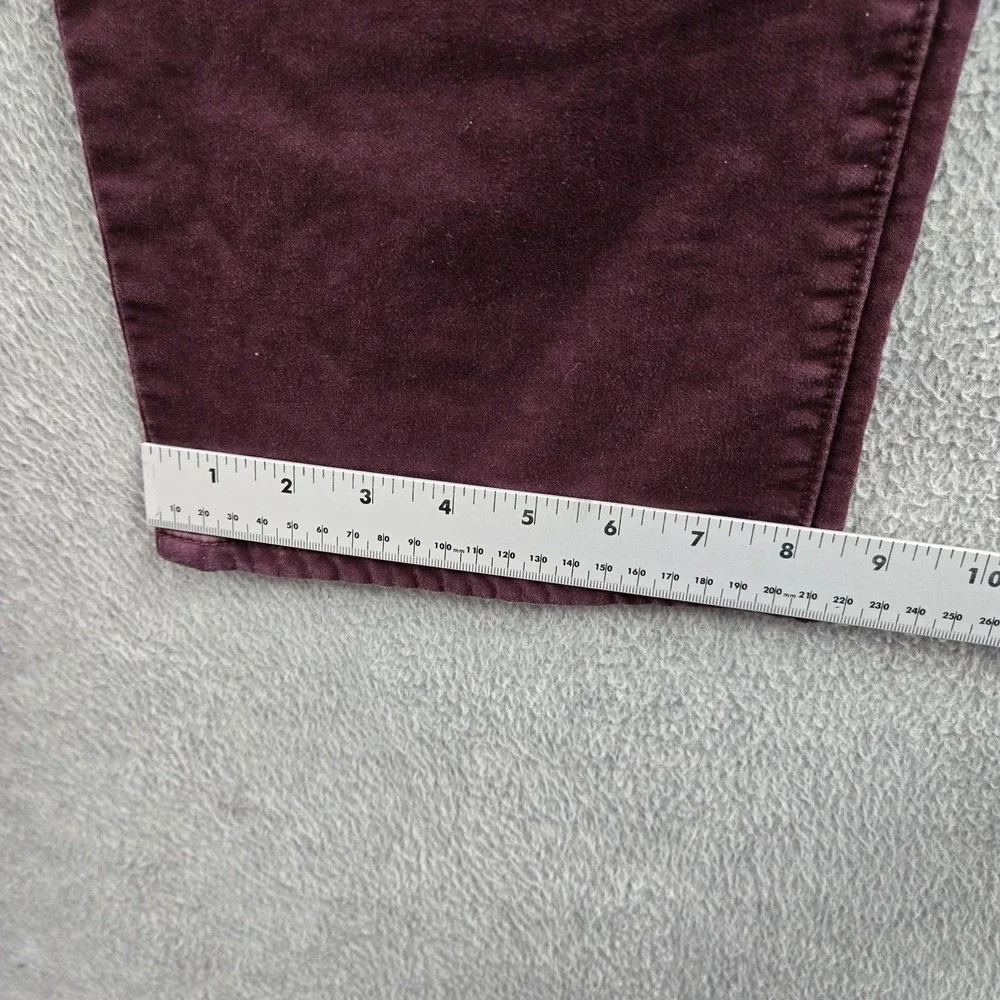 Banana Republic Men Jeans 38X32 Burgundy Denim Travel Jean‎ Slim 31